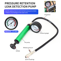 Kit de détection de fuite de réservoir d'eau de voiture 54 pièces, détecteur de fuite, manomètre de pression sous vide, outil de remplissage de liquide de refroidissement et d'antigel