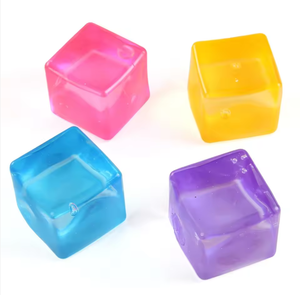 Maltose Cube <b>Squeeze</b> Toy Stress Relief <b>Ball</b> Large Transparent Syrup <b>Ball</b> Slow Rebound Vent <b>Ball</b> - Product Image 1