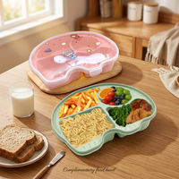 Boîte à lunch bento en plastique réutilisable et étanche avec 5 compartiments, contenants de préparation de repas et de stockage alimentaire avec couvercles pour étudiants