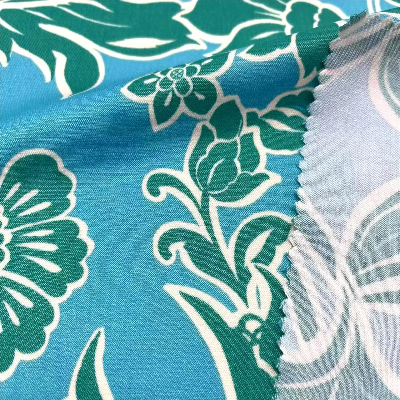 Zomer Eiland Jurken Polyester Rayon Print Bloem Stof Voor Vrouwen Jurk