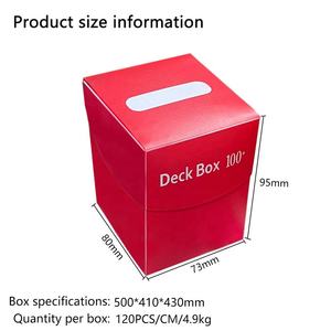 TCG Cards PP Deck Boxes Trading Card Storage Box Large Capacity Dividers Portable Eco-Friendly Fits 100+ Cards Collectible <b>Table</b> - Product Image 2
