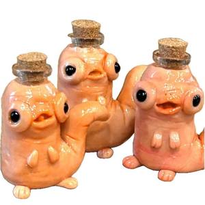 Estilo moderno, transfronterizo, nuevas artesanías de resina extrañas, tarro de gusano, adornos pequeños, decoraciones para el hogar y la sala de estar con formato de cuerda - Product Image 1