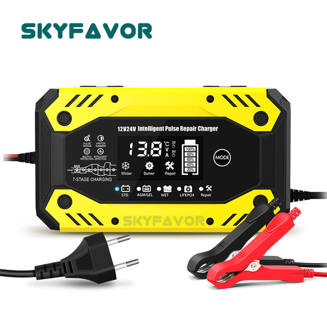 New Arrival 12 Volt 24 Volt Battery Charger 12V 10A 24V 5A Universal Lifepo4 and Lead Acid Battery Charger with Pulse Repair