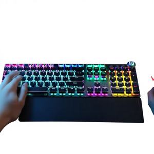 Clavier mécanique aula T500 RGB, souris filaire USB, clavier rétroéclairé à 104 touches, conception ergonomique, boutons programmables, haute résolution DPI 1600 - Product Image 1