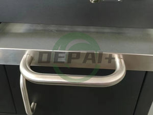 เตาบาร์บีคิวกลางแจ้งแบบตั้งพื้น ใช้ได้ทั้งแก๊สและถ่าน พร้อมเตาหมุน 3 หัวเตา ทำจากสแตนเลส - Product Image 5