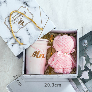 Cadeaux IStapromo, Cadeaux de Fêtes, Souvenirs de Mariage, Serviettes en Céramique Esthétiques, Tasses à Eau Créatives, Boîtes Cadeaux pour Activités d'Ouverture - Product Image 6