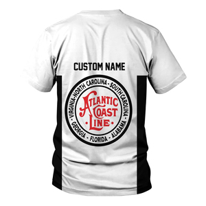 T-shirt imprimé de haute qualité avec le nom personnalisé de la ligne ferroviaire de la côte atlantique, vente chaude, Railspirit - Product Image 2