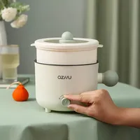 Wok électrique multifonction Portable Anti-brûlure marmite électrique Mini Pot bureau cuisson nouilles poêle