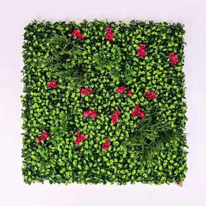 Plante en bois mur gazon artificiel décoration gazon mur panneaux de toile de fond faux aménagement paysager <span class=keywords><strong>haie</strong></span> clôture feuilles vertes Greenleaf - Product Image 1