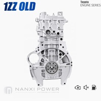 Moteur JDM 1ZZ FE VVTI 1.8L d'origine pour Toyota Corolla, état neuf, options 6 et 4 cylindres, utilisé en assemblage avec des composants.