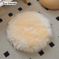Coussin en peau de mouton antistatique de qualité supérieure, coussin en vraie laine respirant et écologique pour chaises