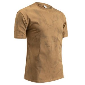 SHENGHAO T-shirts d'été pour hommes du fabricant Manches courtes en détresse Nouveaux tissus bicolores Coton tricoté Surdimensionné Burn-Out - Product Image 5