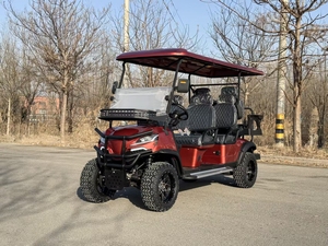 Voiturette <span class=keywords><strong>de</strong></span> golf électrique tout-terrain avec caisses <span class=keywords><strong>de</strong></span> transport 72V 4/8 places double rangée certifiée DOT pour la <span class=keywords><strong>location</strong></span> - Product Image 2