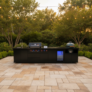 Meuble d'évier extérieur à profil <span class=keywords><strong>bas</strong></span> avec rebord anti-goutte - Bord avant incliné empêchant l'accumulation d'eau sur les comptoirs - Product Image 4