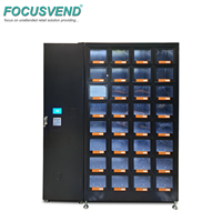 Armoire de contrôle pour distributeur automatique de nourriture FOCUSVEND, écran tactile 22 pouces, code QR, conforme ADA, gestion cloud, 4G LTE