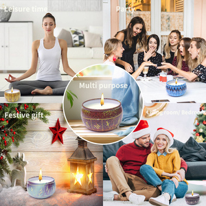 Confezione da 12 costellazioni <span class=keywords><strong>barattoli</strong></span> di <span class=keywords><strong>latta</strong></span> <span class=keywords><strong>per</strong></span> candele scatola regalo contenitori di <span class=keywords><strong>latta</strong></span> in metallo <span class=keywords><strong>barattoli</strong></span> di candele profumate di cera <span class=keywords><strong>per</strong></span> esterni interni - Product Image 5