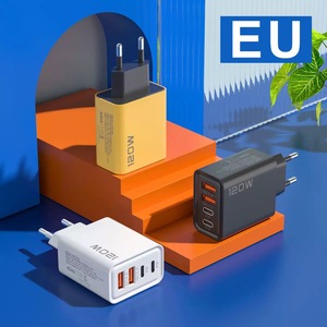 <span class=keywords><strong>Cargador</strong></span> USB Tipo C de 120W con 4 Puertos y Enchufe EU/US/UK, Carga Rápida para Celulares Samsung/Xiaomi/<span class=keywords><strong>Huawei</strong></span> - Product Image 5