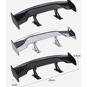 Hot Sale Universal Mini <b>Rear</b> <b>Spoiler</b> - ABS Plastic Personality Decorative Tail Wind Wing, Stylish Auto Exterior Accessory - Product Image 1