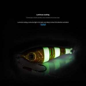 Señuelo de pesca de orilla para lances largos con placa de jib pequeña, 3/5/7/12/18g, para lubina, pez mandarín y caballa - Product Image 4