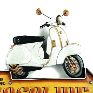 Giá cả cạnh tranh xe máy trạm xăng quảng cáo dẫn đăng ký cổ điển trang trí nhà Kim Loại Tùy chỉnh - Product Image 5