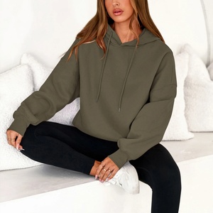 Sudaderas con Capucha y Cuello Alto Bordadas, Deportivas, Unisex, para Mujer, de Invierno, Gruesas, Personalizadas por el Fabricante OEM - Product Image 2