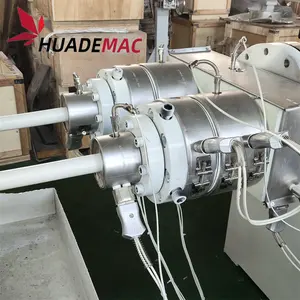 HuadeMac真新しい2ダイヘッド16-63mmPVC電気コンジットデュアルパイプ金型