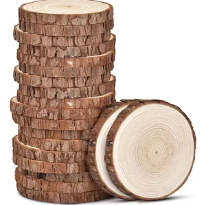 Sous-verres en bois naturel de haute qualité, personnalisés, non finis, 10cm, 20cm, grands ronds