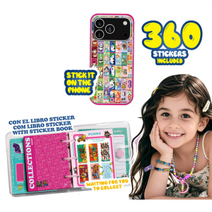 Kit de Création de Bijoux DIY Amusant avec Autocollants - 360 Autocollants et Perles pour Enfants - Créez 6 Bracelets et 2 Colliers avec Rouleaux Surprise - Product Image 2