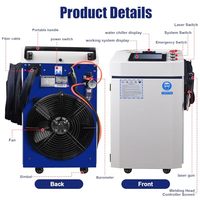Soudeuses laser multifonctionnelles, machine de soudage laser portable, machine de découpe et de décapage de rouille laser automatique 1500W