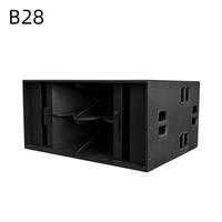 Caisse de subwoofer passive professionnelle B28 double 18 pouces 1600W pour performances sur scène en extérieur, haut-parleur de basses