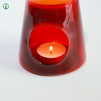Brûleur d'encens en verre coloré personnalisé de haute qualité, écologique, style nordique, décor d'automne aromatique pour la maison, bougie résistante à la chaleur