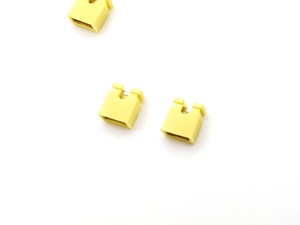 2.54mm Pitch Mini Jumper Bronze Half Gold H:6.0mm Yellow Open 1*2P - Product Image 4