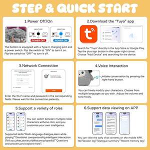 Jouet en peluche intelligent Jopark AI : interactif vocal en temps réel, yeux LED, poupée d'apprentissage et de compagnie émotionnelle pour enfants (à partir de 3 ans) - Product Image 4