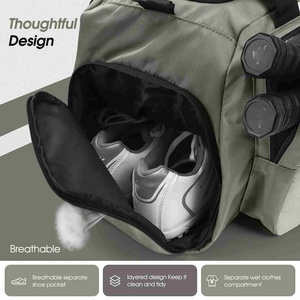 Large 40L Portable Canvas Tote <b>Crossbody</b> With Multi-Carry for <b>Men</b> Women Holds 2 Paddles Shoes Bottle Pickleball Gym Duffle <b>Bag</b> - Product Image 4