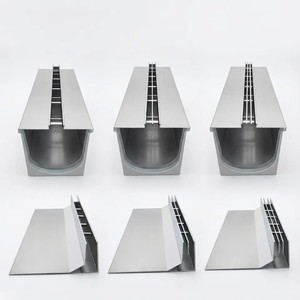 Canaux de drainage linéaires en résine résistants à la corrosion et à haute capacité de charge, adaptés au drainage des balcons et des cours. - Product Image 1