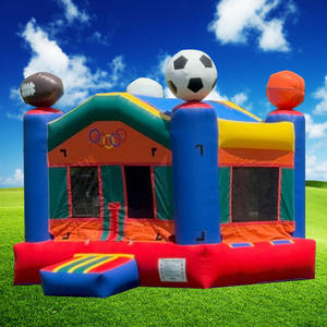 <strong>Football</strong> Bouncy Castle <strong>Inflatable</strong> Bouncing Castle Outdoor Water Slide Soccer Bounce House <strong>Inflatable</strong> with Slide Commercial Use - Product Image 2