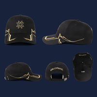 Gorra de béisbol de sarga, bordada, estructurada, con visera curva, ajustable, con logo personalizado, estilo casual, para papá, al por mayor