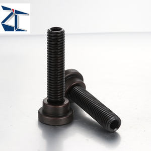 สกรูหัวหกเหลี่ยมคุณภาพสูง ZSGTP พร้อมหัวหยักเหล็กสีดำ สกรูปรับความแน่นได้ - Product Image 1