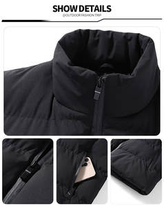 Nuovo arrivo inverno senza maniche caldo gilet imbottito per gli uomini gilet piumino di cotone Outdoor in Stock - Product Image 4