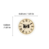 50 pegatinas retro de PVC impermeables con diseño de reloj y grafiti de dibujos animados para decoración DIY de vasos, fundas de teléfono y cuadernos