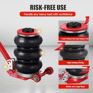 5 Ton Car Repair Tool Car Lifting <strong>Jack</strong> Foldable <strong>Portable</strong> Triple Air Balloon Car <strong>Jack</strong> - Product Image 6