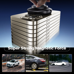 Soporte Magnético para Celular con <span class=keywords><strong>Cargador</strong></span> Inalámbrico para Auto, Fabricado en China, Material PC+ABS, 16 Imanes N52 - Product Image 4