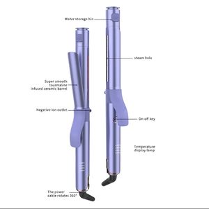 Rizador de pelo personalizado de 305mm, 120mm, 32mm, 305mm, tamaño barril, rizador de aniones de alta concentración - Product Image 4