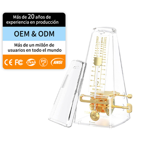 Metrónomo Mecánico de Metal Transparente Clásico TERENCE para Guitarristas - Product Image 1