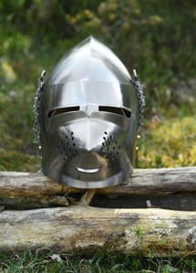 Casco de Caballero Medieval con Diseño de Calavera, Chapado en Acero, Estilo Náutico, del Siglo XIV, Artículo Coleccionable Histórico para Exhibición - Product Image 6