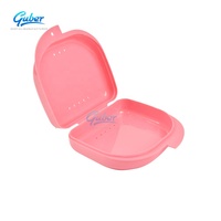 Boîte à dents personnalisée Guber, boîte de rangement pour prothèses dentaires colorées, boîte de maintien orthodontique en plastique PP certifiée CE