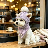 Écharpe en polyester et coton unie pour animaux de compagnie, accessoires d'hiver pour chiens et chats, boucle réglable, OEM ODM disponible en gros
