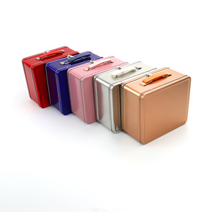 Hot bán Retro trẻ em <span class=keywords><strong>tin</strong></span> Lunchbox với khóa và Key trẻ em của phích kim loại thiết kế xử lý ăn trưa hộp - Product Image 4