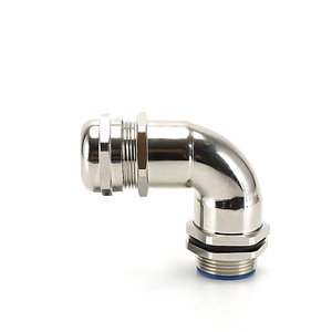 Raccord de câblage coudé à 90 degrés en acier inoxydable IP68 avec connexion filetée PG pour basse tension - Product Image 4
