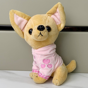 Fabricants chauds en gros mignon en peluche <span class=keywords><strong>Chihuahua</strong></span> chien poupée vacances anniversaire jouet cadeaux - Product Image 5